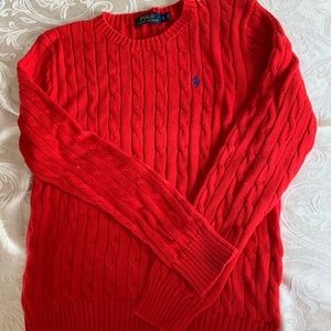red polo sweaters